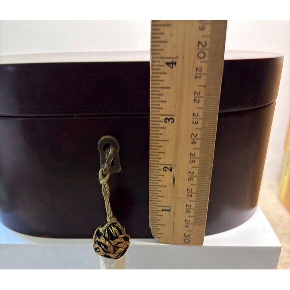 Bombay Wooden Locking Box Watch Jewelry Valet Classic New - Picture 8 of 13